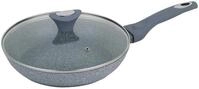Klausberg Granit Pfanne Bratpfanne mit Deckel (26cm)