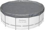 Bestway Winterfeste Premium-Abdeckplane 370 cm, grau, rund &ndash; Poolabdeckung...