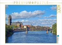 CALVENDO Puzzle Blick auf den Dom und Elbe in MAgdeburg 1000 Teile Lege-Gr&ouml;&szlig;e 64 x