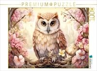 CALVENDO Puzzle Neugierige Eule | 1000 Teile Lege-Gr&ouml;&szlig;e 64 x 48 cm...