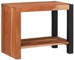 vidaXL B&uuml;cherregal Braun 50 x 30 x 40 cm Massivholz Akazie, Eleganter moderner