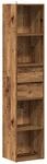 vidaXL B&uuml;cherregal Altholz-Optik 36x30x171 cm Holzwerkstoff, B&uuml;cherschrank,