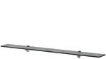 vidaXL Wand Regal Glasregal Glasboden Glasablage Badregal Schwarz 100x20 cm 8 mm