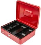HMF Geldkassette abschlie&szlig;bar, Kasse mit M&uuml;nzeinsatz, 5 M&uuml;nzf&auml;cher | 30 x...