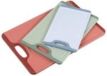 KESPER | 3er Set Schneidebretter mit RUTSCH-STOPP, Kunststoff,