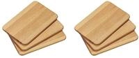 KESPER | Fr&uuml;hst&uuml;cksbrettchen | 6er Pack | Buchenholz | Holz Schneidbrett f&uuml;r...