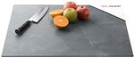 ALLboards Glas Herdabdeckplatte Schneidebrett ANTHRAZIT MARMOR 52x60 cm...