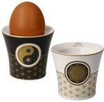 Eierbecher Set Lotus Yin Yang