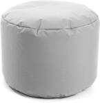 mokebo&reg; Outdoor Pouf o. Hocker 60x40cm in Grau f&uuml;r Balkon & Garten 'Der