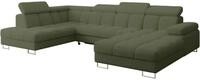 ALTDECOR Ecksofa mit Schlaffunktion U-Form COMA U 345x203x79 - Gr&uuml;n