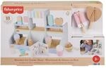 Fisher-Price Eisdielen-Spielset f&uuml;r Kindergartenkinder aus Holz, 18 Holzteile f&uuml;r