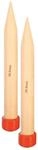 KnitPro Basix Single Ended Stricknadeln, aus Birkenholz, Mehrfarbig, 30 cm x 35,00 mm