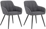 WOLTU Esszimmerst&uuml;hle 2er Set Esszimmerstuhl K&uuml;chenstuhl Polsterstuhl Design...