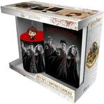 Harry Potter Geschenk-Set Hogwarts Tasse + Schl&uuml;sselanh&auml;nger + Notizbuch