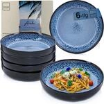 S&Auml;NGER Aruba| Steingut Pastaschalen 6 tlg, Nudel Schalen Set 6 Personen,...