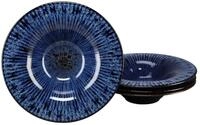 Creatable, 24977, Serie Allegra Magic Blue, 4-teiliges Geschirrset f&uuml;r 4 Personen,
