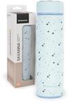 KikkaBoo Thermoskanne Baby Unterwegs SAVANNA, 500 ml Edelstahl, Lekfrei mit Teesieb,