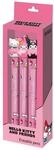 Hello Kitty Mix-Set mit 3 Radierbaren Gelstiften, Rosa, 9,5 x 23 cm