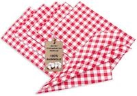ZOLLNER 6er Set Stoffservietten in 45x45 cm - langlebige Servietten aus...