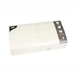 Papstar 1 Karton = 4x250 Servietten, 2-lagig 1/4-Falz 33 cm x 33 cm weiss 14486