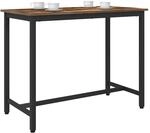 vidaXL Tisch Ger&auml;ucherte Eiche 100 x 50 x 76,5 cm, Verstellbare Arbeitsfl&auml;che,
