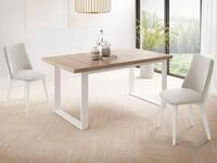 WFL GROUP Rechteckiger Loft Esstisch F&uuml;r Wohnzimmer - Loft Stil Industriell...