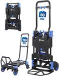 Sekey Sackkarre Klappbar & Klappbarer Transportwagen 2-in-1, Aluminium Plattformwagen
