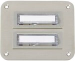 Heidemann 70143 Klingelplatte mit Namensschild 2fach Edelstahl 24 V/1 A