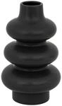 Atmosphera - Keramikvase clothilde schwarz h25cm
