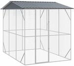 vidaXL Vogelk&auml;fig Anthrazit 227 x 310 x 247 cm Verzinkter Stahl, Garten und