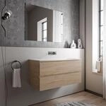 BERNSTEIN Badm&ouml;bel-Set Ava 100cm bestehend aus Mineralguss-Waschbecken mit