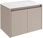 FACKELMANN Compact Line Waschbeckenunterschrank mit Keramikwaschbecken &ndash;...