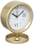Wecker Marion, Metall und Glas, Gold, 15x12 cm - Golden - Atmosphera cr&eacute;ateur