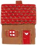 IB Laursen Lichthaus STILLENAT Rotes Dach und Rote T&uuml;r mit Herz 14 cm Keramik