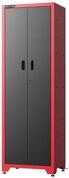 FEISTOS Hochschrank Juno Solo | 660x457x1986 mm Rot/Schwarz | Werkzeugschrank &