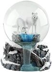 Nemesis Now, Warriors of Winter, Lisa Parker, Schneekugel mit Wolfsfiguren, 14,5 cm,