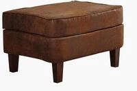 MASSIVMOEBEL24.DE | Chesterfield Hocker mit Polsterung Antik-Optik im...