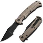 B&Ouml;KER PLUS&reg; Micro Tracker Folder &ndash; klappbares Bushcraft-Messer mit Nyoln-Etui -