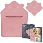 Lionelo Muslin Hooded Towel Musselintuch mit Kapuze f&uuml;r Babys nach dem Baden 80x80