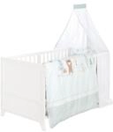 roba Komplettbettset Woodland Buddies - Babybett 70 x 140 cm aus Holz inkl. Matratze,