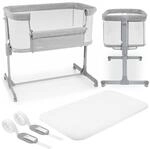 Moby-System Babybett & Kinderreisebett mit Matratze - Luna 3in1 -...