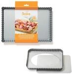DECORA, 0070027 Form f&uuml;r Tarte mit beweglichem Boden, 32 x 22 x 3,5 cm, aus