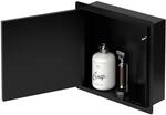 LuxeBath Wandnische Dusche Edelstahl mit befliesbarer T&uuml;r, 25,5x25,5x10 cm,...