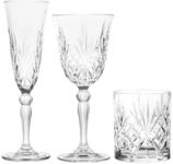 Rcr 735112 12 Kelch und 6 Gl&auml;ser, Glas, transparent, 270 ml