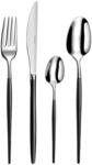 Amefa SOPRANO Besteckset 16-teilig, Edelstahl hochglanzpoliert, PVD Schwarz,