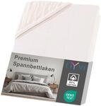 NYVI Spannbettlaken DreamScience Premium 180-200x220 cm Natur f&uuml;r...