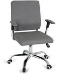 hjh OFFICE 719902 Home-Office Drehstuhl Charles I Stoff Dunkelgrau B&uuml;rostuhl mit