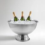 Spetebo Edelstahl Champagnerschale im edlen Design - 40 cm - Sektk&uuml;hler f&uuml;r...