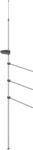 vidaXL Handtuchhalter, Standhandtuchhalter mit 3 stabilen Handtuchstangen,