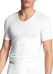 CALIDA Focus T-Shirt Herren, mit eingefasstem V-Ausschnitt, temperaturausgleichend,